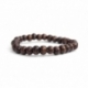 Dark Brown Wood Beads Bracelet For Man