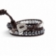 Bracciale donna ematite e cristallo