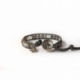 Grey Wrap Bracelet For Woman - Precious Stones Onto Mallow Leather