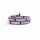 Bracciale viola cristalli Swarovski piccoli con bottone Swarovski