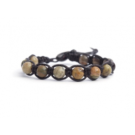 Gray Magnesite Tibetan Bracelet For Man