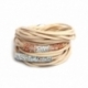 Bracciale donna alcantara beige