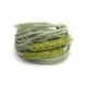Green Alcantara Wrap Bracelet For Woman With Strass
